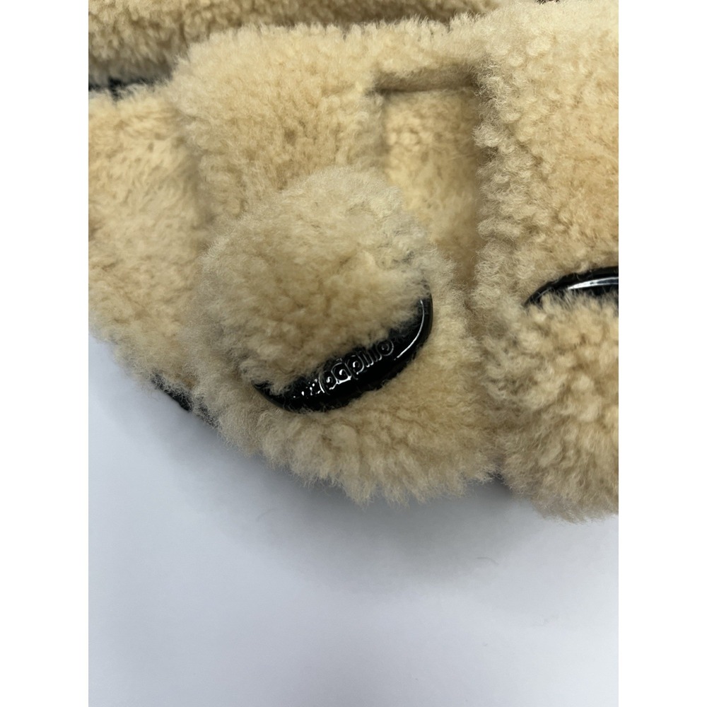 Birkenstock Papillio Teddy Shearling Arizona Big Buckle Slide Sandals Women 7 38 - Picture 3 of 9